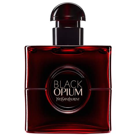 Black Opium over red perfume